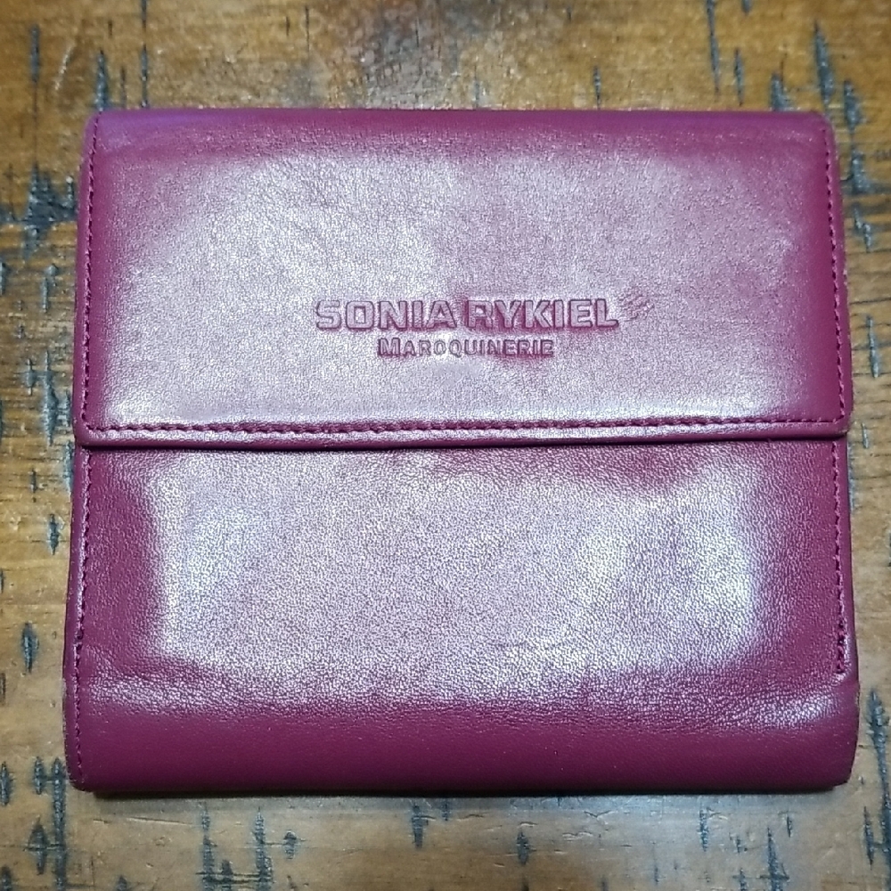 Sonia Rykiel Plum Leather Wallet